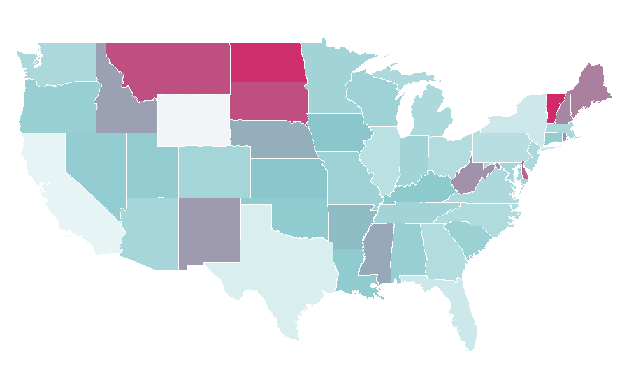 Affinität nach Region — Foundation garment, USA