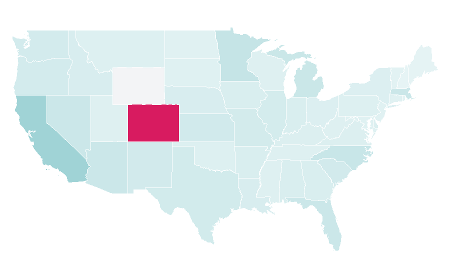Affinity by region — Fountain, United States