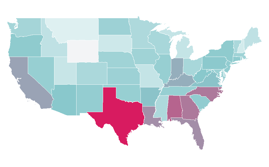 Affinity by region — Four Loko, United States