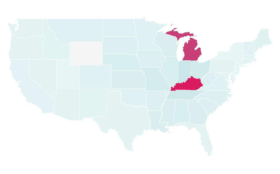 Affinity by region — Four Roses, United States