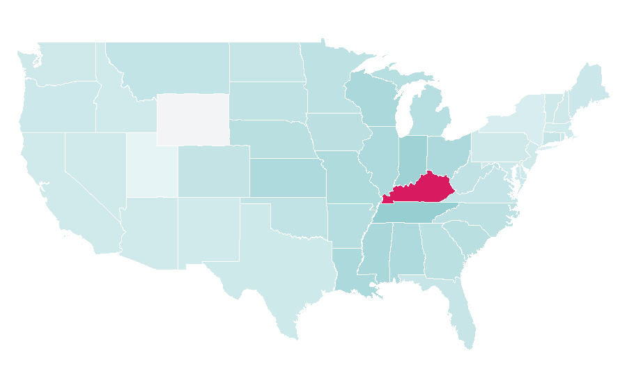 Affinity by region — Four Roses Bourbon, United States