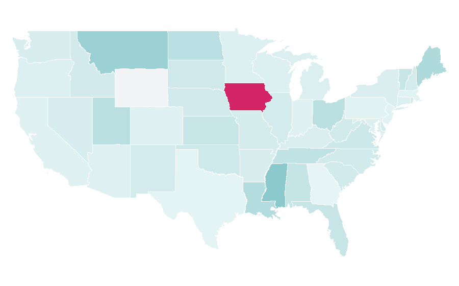 Affinity by region — Fox News Video, United States