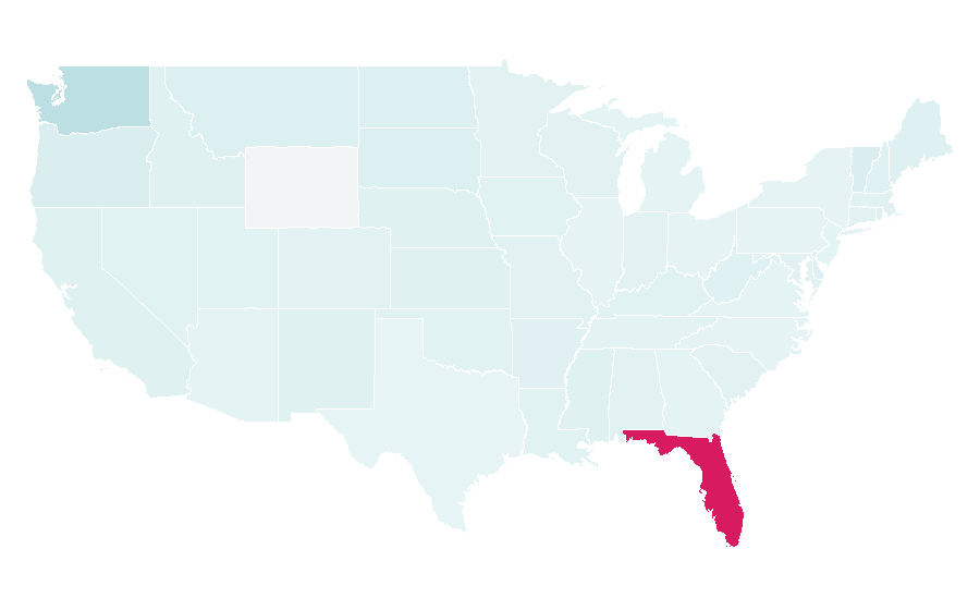 Affinity by region — Fragaria, United States