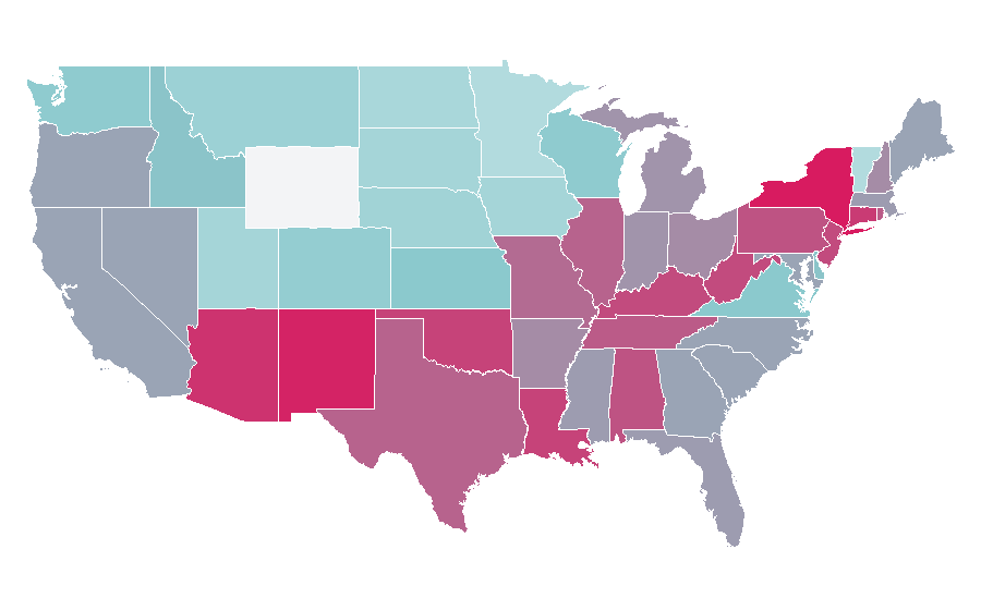 Affinity by region — Fran Drescher, United States