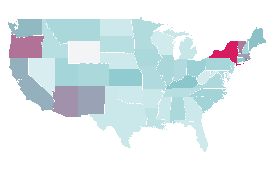 Affinity by region — Francis Bacon, United States
