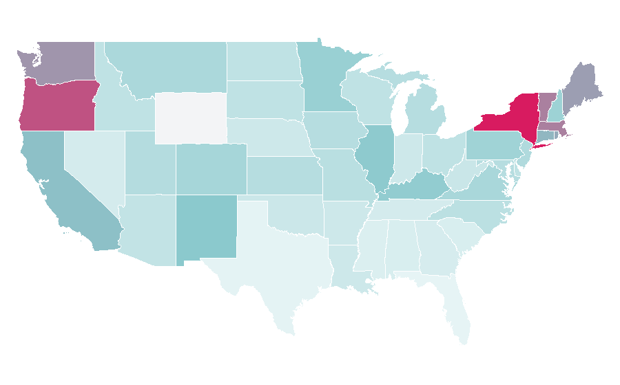 Affinity by region — Francis Bacon (artist), United States