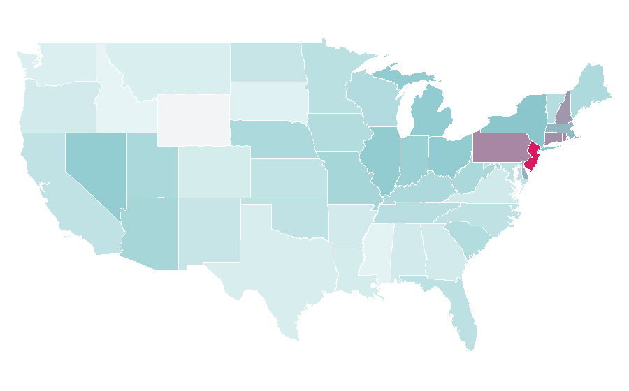 Affinity by region — Frankie Valli, United States