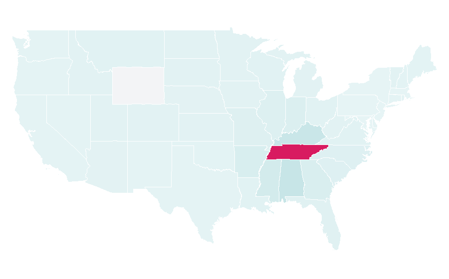 Affinity by region — Franklin, Tennessee, United States