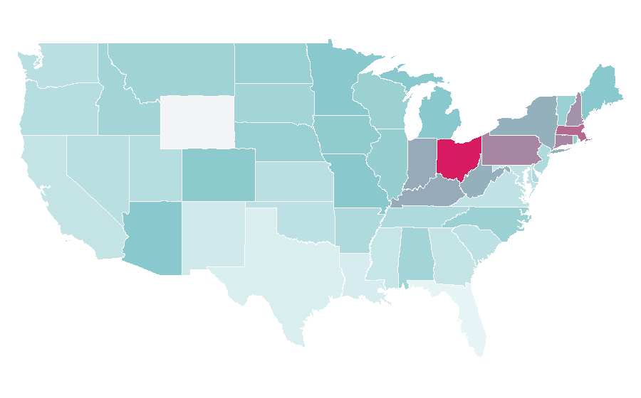 Affinity by region — Frank's RedHot, United States