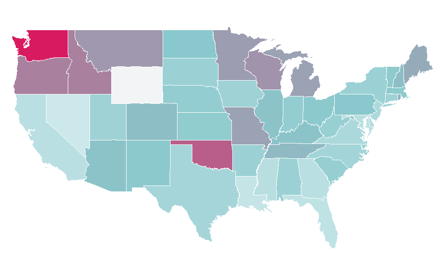 Affinity by region — Frasier, United States