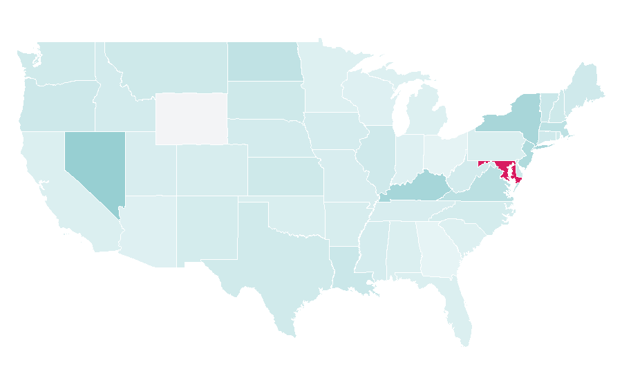 Affinity by region — Frauen-Bundesliga, United States