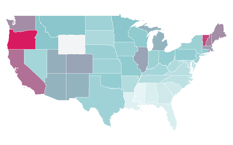 Affinity by region — Freaks and Geeks, United States