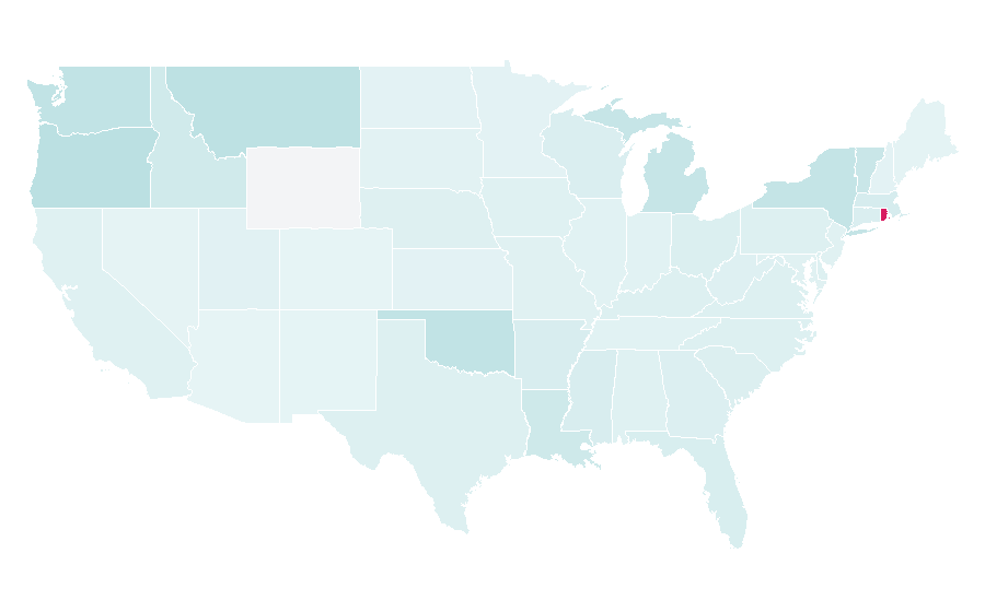 Affinity by region — Fred (footballer), United States