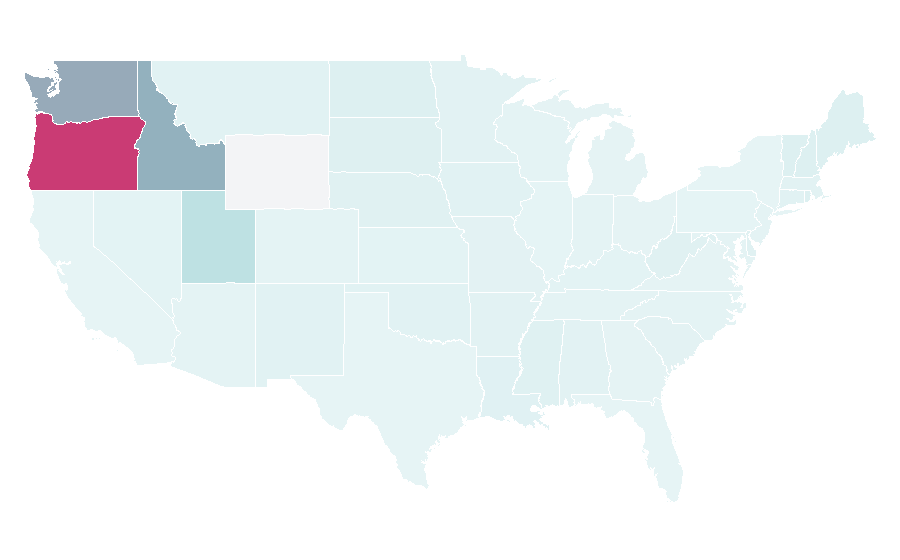 Affinity by region — Fred Meyer Jewelers, United States