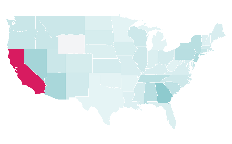 Affinity by region — Freddie Freeman, United States