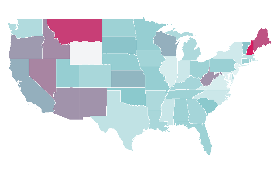 Affinity by region — Frederick's of Hollywood, United States