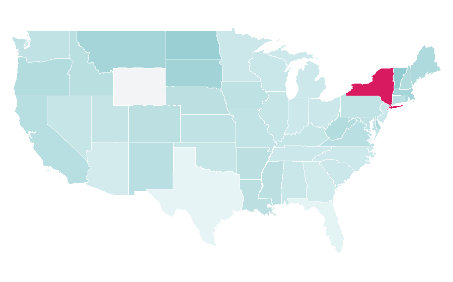 Affinity by region — Free jazz, United States