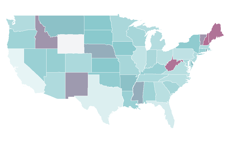 Affinity by region — Free public transport, United States