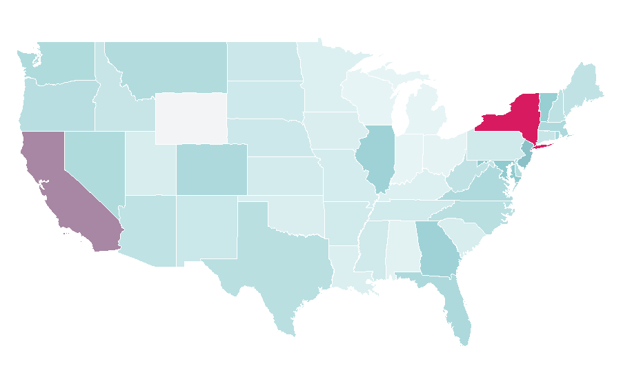 Affinity by region — Freelance marketplace, United States