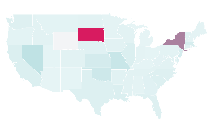 Affinity by region — Freemans, United States