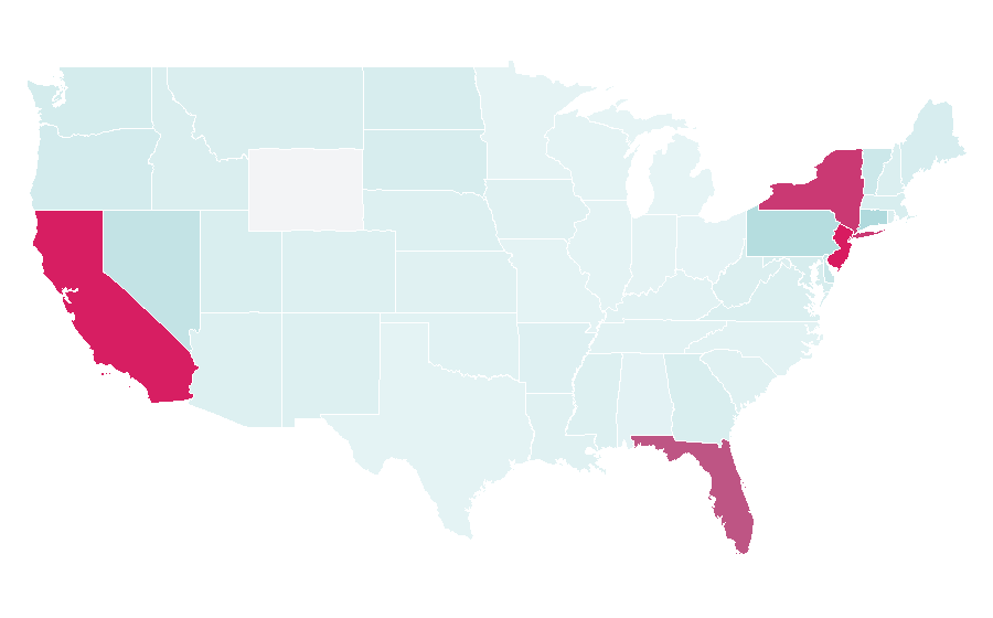 Affinity by region — French Bee, United States