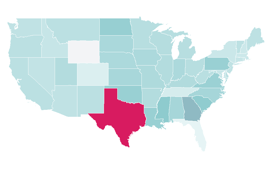 Affinity by region — French language, United States