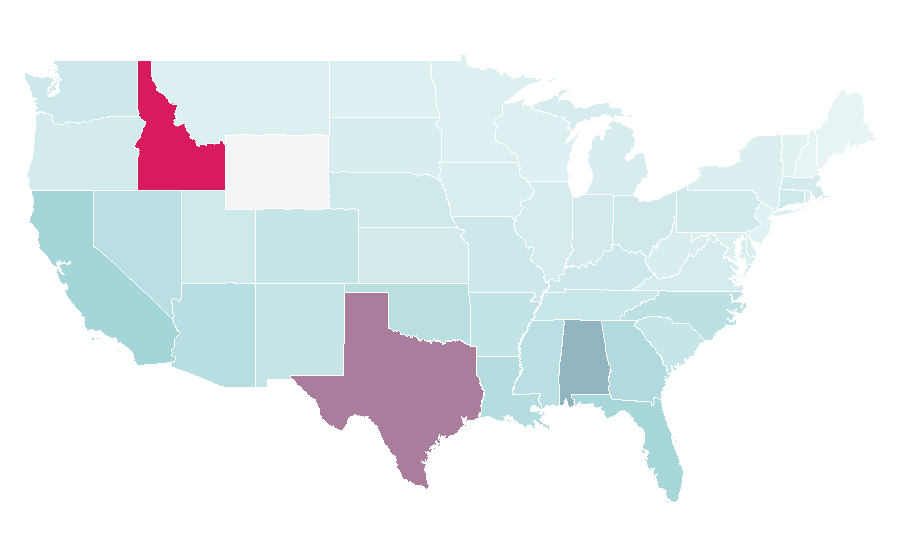 Affinity by region — Frenchie, United States