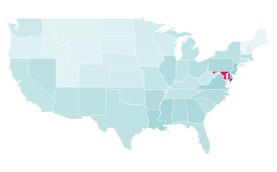 Afinidad por región — Friday, Estados Unidos