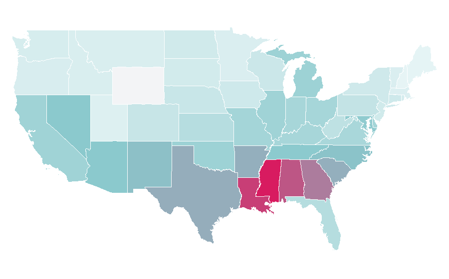 Affinity by region — Friday After Next, United States