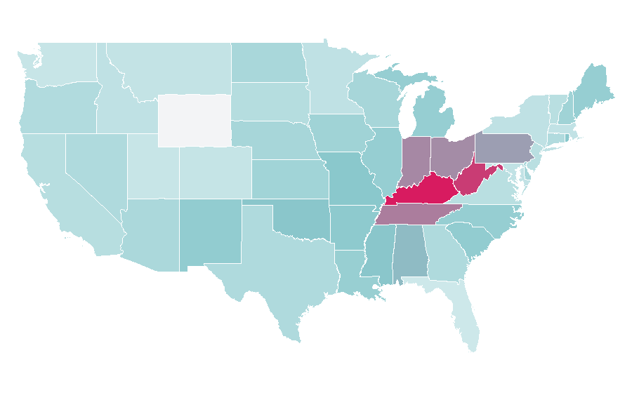 Affinity by region — Friday the 13th Part III, United States