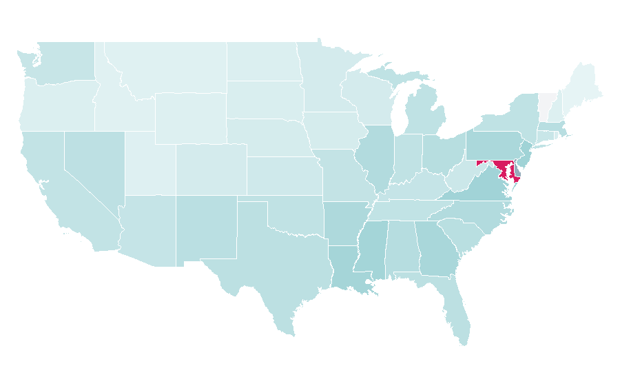 Affinity by region — Fridays (TV series), United States