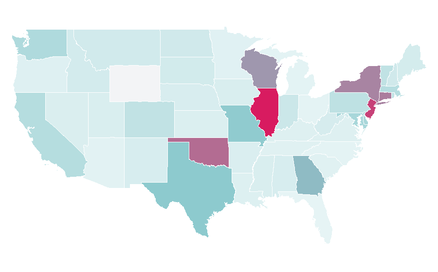 Affinity by region — Fright Fest, United States