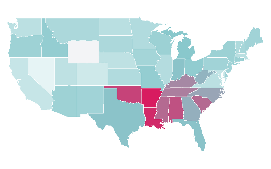 Affinity by region — Frigidaire, United States