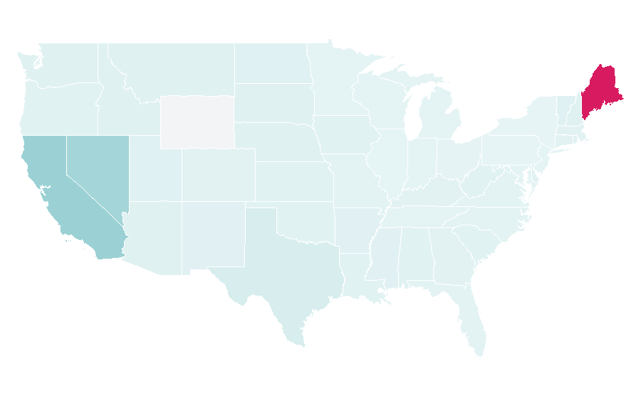 Affinity by region — Front yard, United States