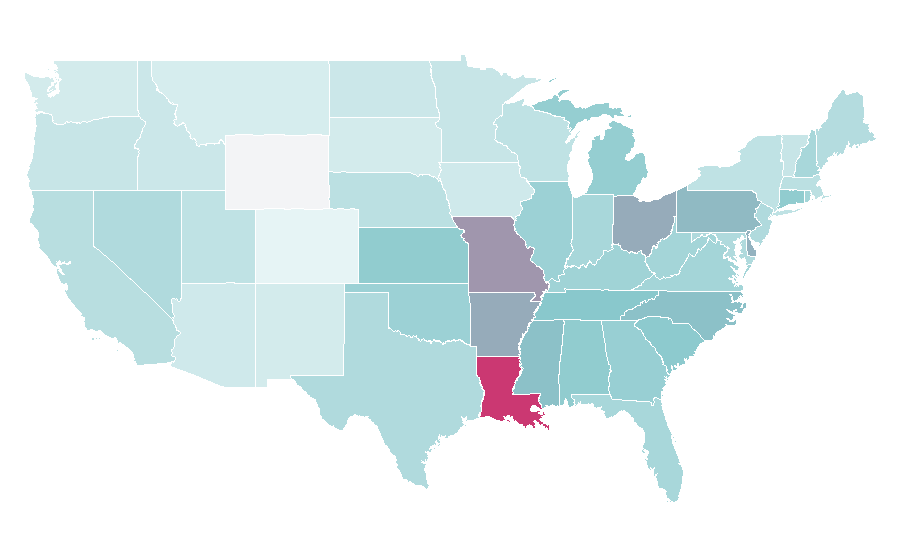 Affinity by region — Frozen dessert, United States