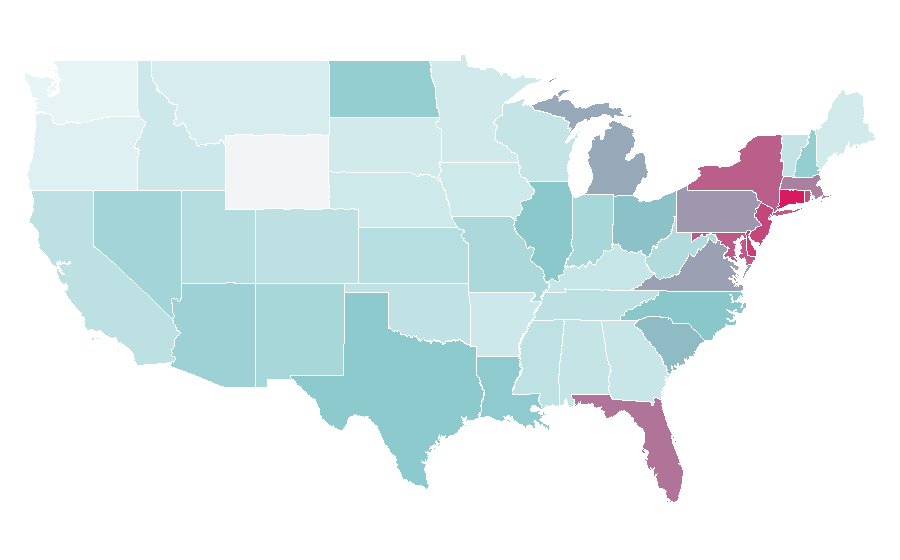 Affinity by region — Fruit Bouquets, United States