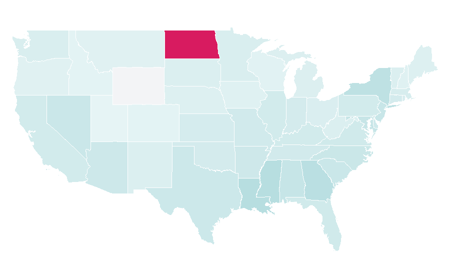 Affinity by region — Frying, United States