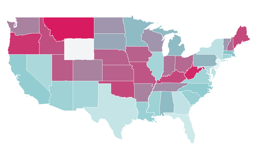 Affinity by region — Fu Manchu (band), United States