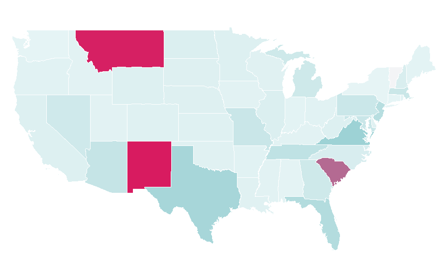 Affinity by region — Fuddruckers, United States