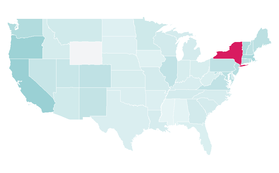 Affinity by region — Fugazi, United States