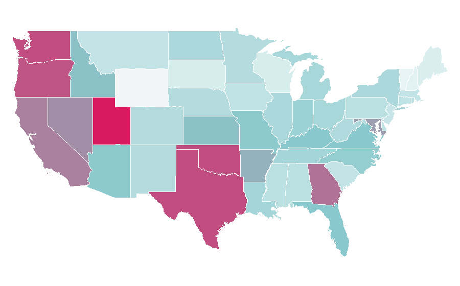 Affinity by region — Fullmetal Alchemist, United States