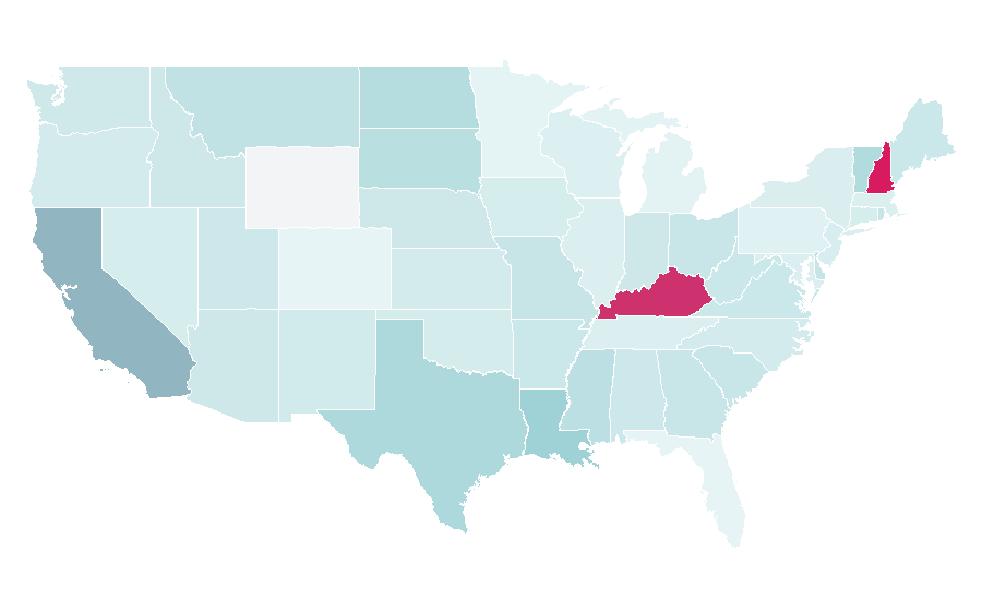 Affinity by region — Funny Moments, United States