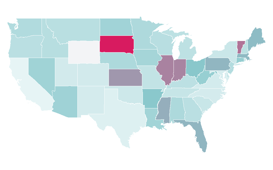 Affinity by region — FunTrivia, United States