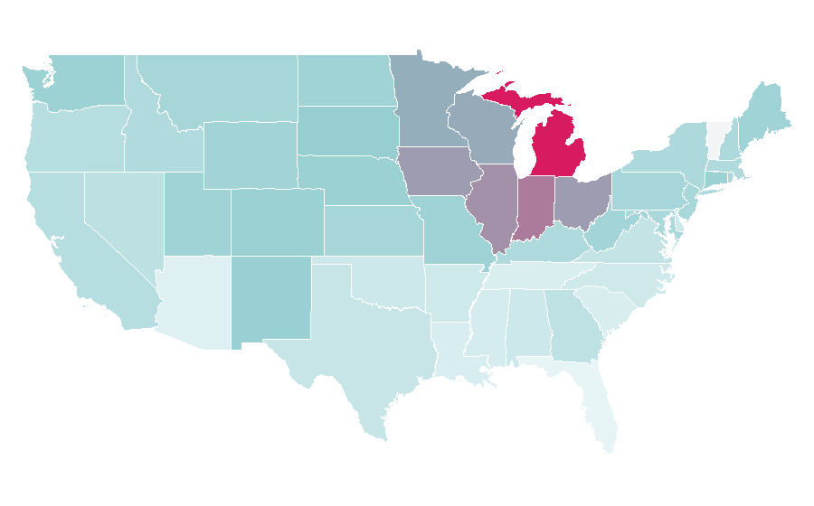 Affinity by region — Furnace, United States