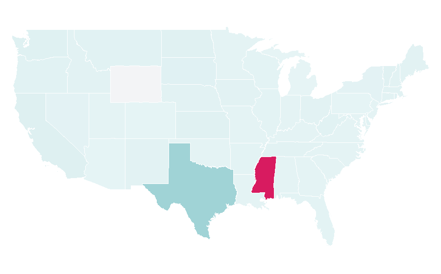 Affinity by region — Fusion cuisine, United States