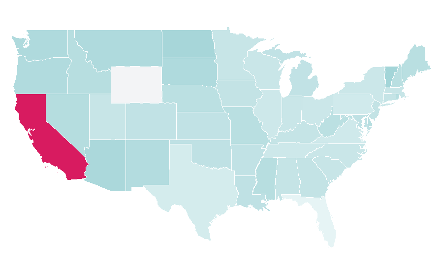 Affinity by region — G-funk, United States