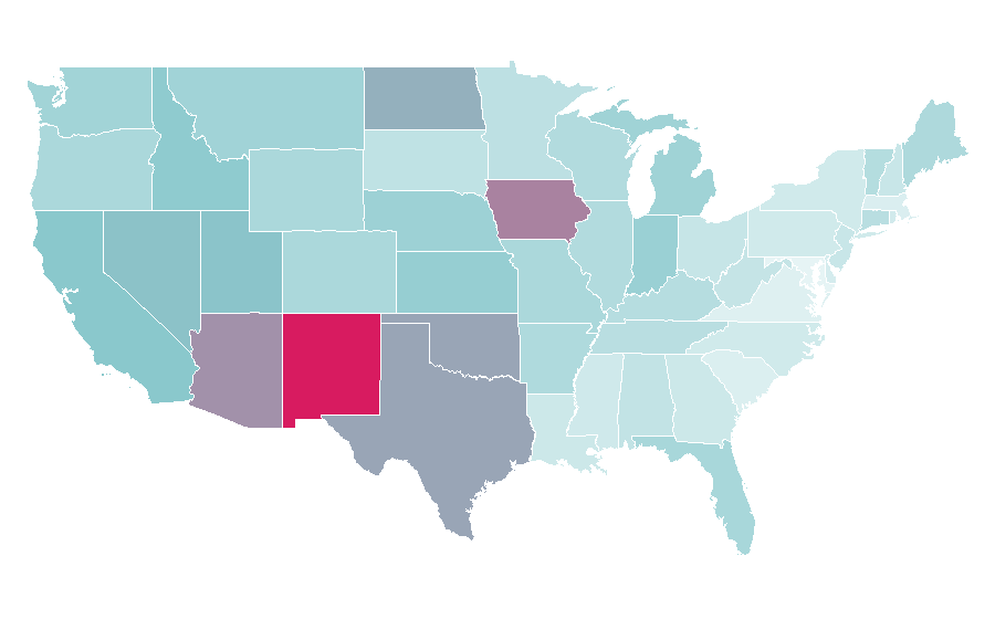 Affinity by region — Gabriel Iglesias, United States
