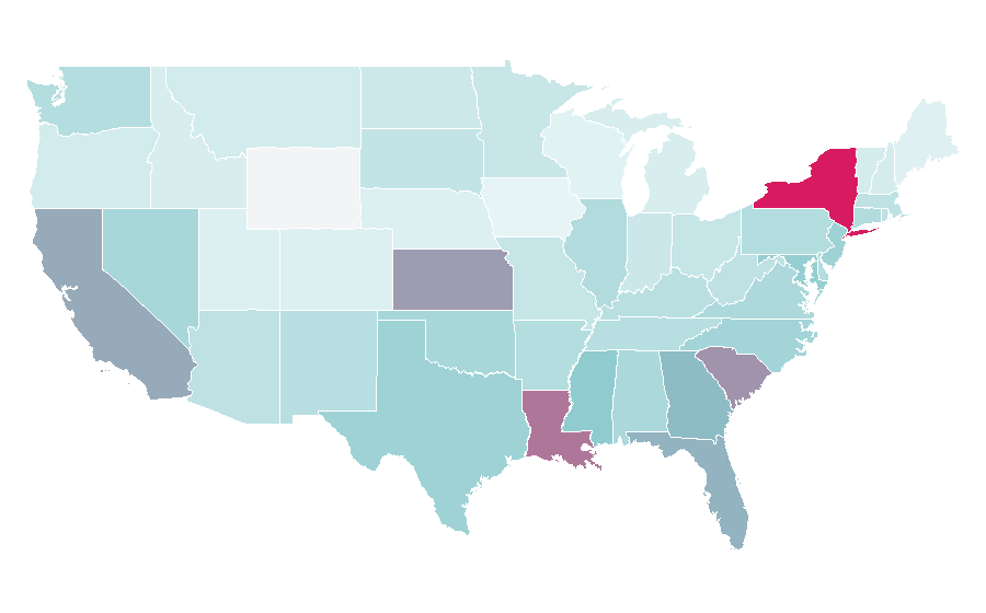 Affinität nach Region — Gadget, USA
