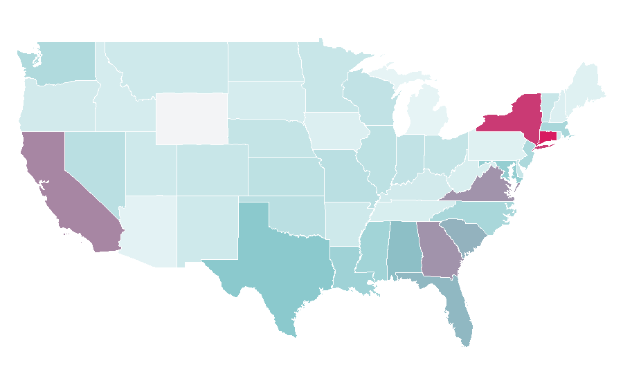 Affinity by region — Gala, United States