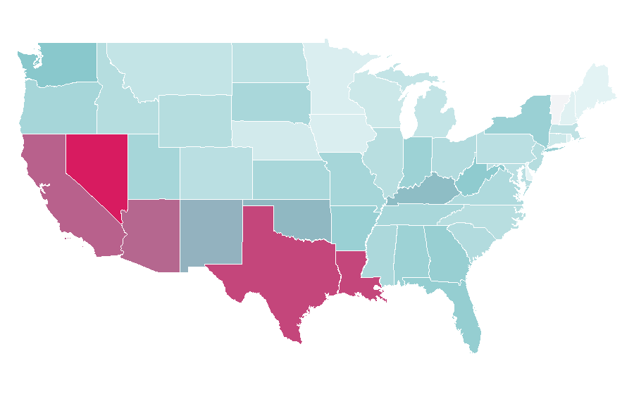 Affinity by region — Galaxy (chocolate), United States